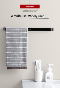 Aoniu Modern çift kare paslanmaz çelik duvara monte havlu rafı ayakkabı raf kolay kurulum sağlam banyo araçları - Product Image 3