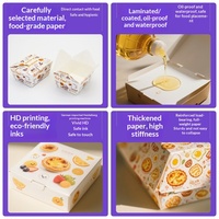 Boîte d'emballage personnalisée pour gâteaux, en carton blanc, imprimée offset, de qualité alimentaire, pliable, pour desserts et mousses
