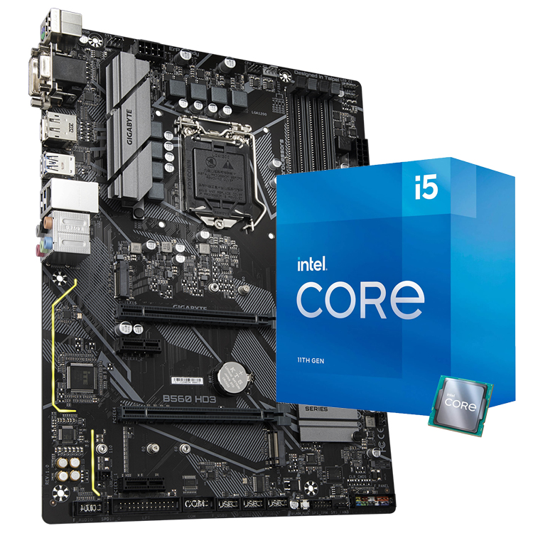 中古GIGABYTE B560 HD3マザーボードIntel Core 5 11400 I5 11500