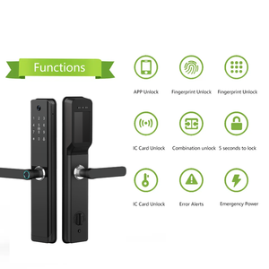 Serrure de porte électrique intelligente avec caméra WiFi, stockage dans le cloud, étanche pour portes en bois/aluminium - Prix d'usine - Product Image 2