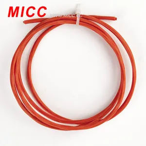 MICC tipi K termokupl uzatma tel K tipi termokupl tel KX-FG/SIL-2 * 7/0.2 fiberglas ve silikon kauçuk tel