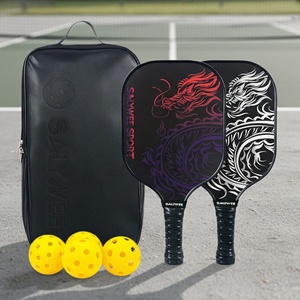 ไม้พายพิคเคิลบอล ได้รับการรับรองจาก USAPA อุปกรณ์พิคเคิลบอล ไม้พายไฟเบอร์กลาส ชุดไม้พายพิคเคิลบอลสำหรับผู้ชายและผู้หญิง - Product Image 1