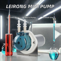 Pompe doseuse péristaltique micro-ajustable LEIRONG CP2, moteur 12V DC, basse pression, mini-pompe de transfert OEM pour laboratoire chimique