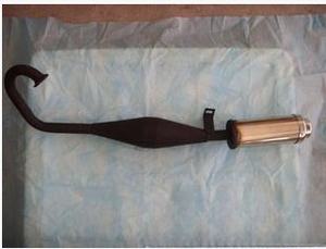 Mini pièces de moto, mini voitures de sport 47cc-49cc avec tuyau d'échappement chromé et <span class=keywords><strong>moufle</strong></span>, échappement de moto - Product Image 2