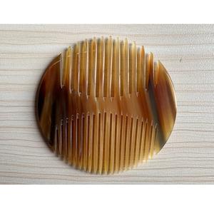 หวีผมเขาควายทำมือแท้ฟันกว้างเรียบช่วยลดการแตกของเส้นผมและเพิ่มความเงางามของเส้นผม - Product Image 1