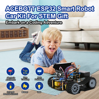 Kit de Robot Tanque Inteligente ESP32 de Robotlinking, Plataforma de Aprendizaje de Codificación STEM para Proyectos de Estudiantes, Kits de Robótica