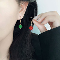 Boucles d'oreilles chandelier vintage haut de gamme brillantes et luxueuses pour femme en acier inoxydable – Cadeau personnalisé, polyvalent et résistant à la décoloration