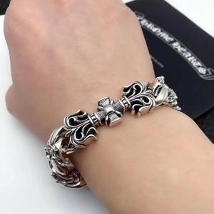 Cadena de Eslabones de Acero Inoxidable con Diamantes de Imitación para Hombre, Estilo Retro Europeo Americano, Moderna y Agresiva - Product Image 1
