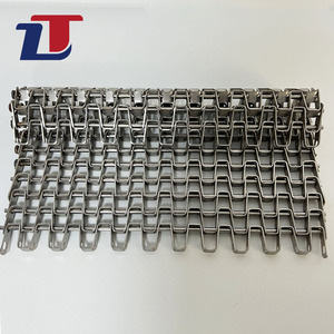 Bande transporteuse en nid d'abeille en acier inoxydable de qualité alimentaire supérieure, résistante aux hautes températures, facile à entretenir, utilisée dans l'industrie du transport alimentaire - Product Image 4