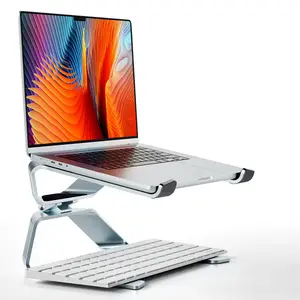 데스크톱 용 고품질 인기있는 회색 노트북 스탠드 회전식 컴퓨터 스탠드