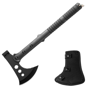 <b>Multi</b>‑Purpose Outdoor <b>Camping</b> Axe Survival Hatchet with Nylon Sheath Non‑Slip Rubber Handle Portable Camp <b>Tool</b> for Hiking - Product Image 1