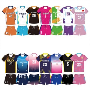 <span class=keywords><strong>Set</strong></span> Uniforme da <span class=keywords><strong>Pallavolo</strong></span> Personalizzabile Uomo/Donna, Maglie Estive a Maniche Corte ad Asciugatura Rapida per Squadre, Numeri, Partite e Allenamento, Abbigliamento Sportivo per Adulti - Product Image 1