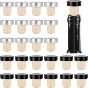 Bouchons en liège synthétique et en bois en forme de T personnalisés pour les bouteilles de vin, de spiritueux et de liqueurs, bouchons de bouteilles de vin - Product Image 6