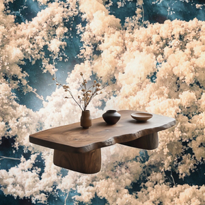 Mesa de Centro Wayon, Diseño Moderno con Base de Madera y Tapa de Mármol, Ecológica y Duradera, con 5 Años de Garantía - Product Image 2
