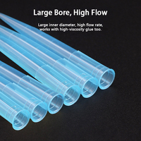 Embouts de pipette jetables bleus 1000 µl, embouts de micropipette en plastique, consommables médicaux, transfert de liquides en laboratoire, test