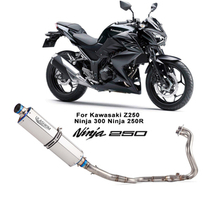 Nuevo <span class=keywords><strong>KAWASAKI</strong></span> <span class=keywords><strong>Z250</strong></span> Z300 Ninja 300 Ninja 250R silenciador de tubo de escape enlace medio escape para motocicleta en caja - Product Image 1