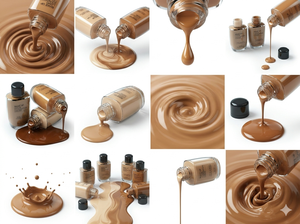 Nouveau fond de teint liquide, marque privée, couvrance totale, fini mat, maquillage du visage, imperméable, longue tenue 24h, fond de teint vegan et sans cruauté - Product Image 4