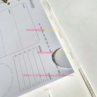 Clip de planificateur découpé sur mesure en PP dépoli, marque-page coulissant A5 A6, marque-page de journal, porte-notes autocollantes, accessoires de tabulation