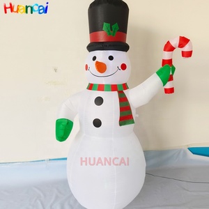 الإعلان نفخ عيد الميلاد ثلج مضيئة نفخ مع قصب راية لتزيين حفلة عيد الميلاد - Product Image 6