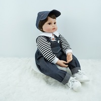 Muñeca Bebé Grande Personalizada Única de 24 Pulgadas, Muñecas Reborn de 60 cm que Pueden Sentarse y Acostarse