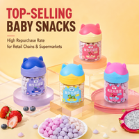 Biscuits pour bébés et enfants - Sans additifs, saveur de fruits congelés, fondent dans la bouche, savourez la vente directe d'usine en une seule bouchée