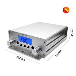 Émetteur FM 15W ST-15Bv2, radio FM stéréo PLL et émetteur de diffusion avec alimentation, 87 MHz-108 MHz - Product Image 1