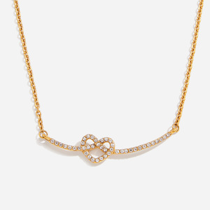 สร้อยคอรูปหัวใจประดับเพชรขาว 18K ทองคำขาวสแตนเลสสตีล สำหรับผู้หญิง สวมใส่ได้ทุกวัน - Product Image 1