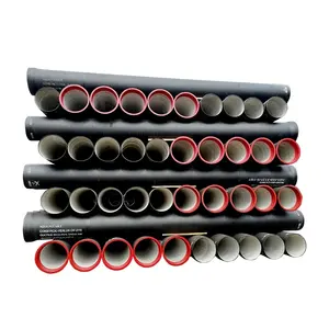 Fornecedor chinês tubo de upvc com torneira de sino, acoplamento de junta flexível, tubo de ferro dúctil de 2800 mm de comprimento dn 200
