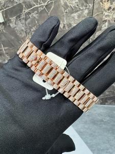 Reloj Mecánico Automático de Moda con Piedras de Moissanita, Diseño Clásico de Lujo, Hecho para una Belleza Premium y Precisión - Product Image 4