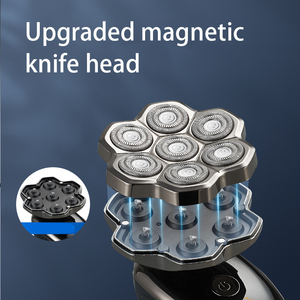 <span class=keywords><strong>Rasoir</strong></span> électrique étanche pour hommes Source d'alimentation USB Lithium magnétique tête de rasage remplacement conception chauve - Product Image 4