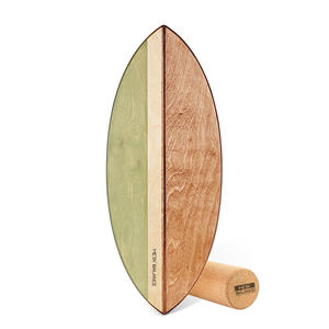 Vente chaude 2025new Planche d'équilibre en bois Gym avec Fitness Planche d'équilibre à rouleaux en bois faite à la main pour les débutants Planches d'équilibrage - Product Image 3