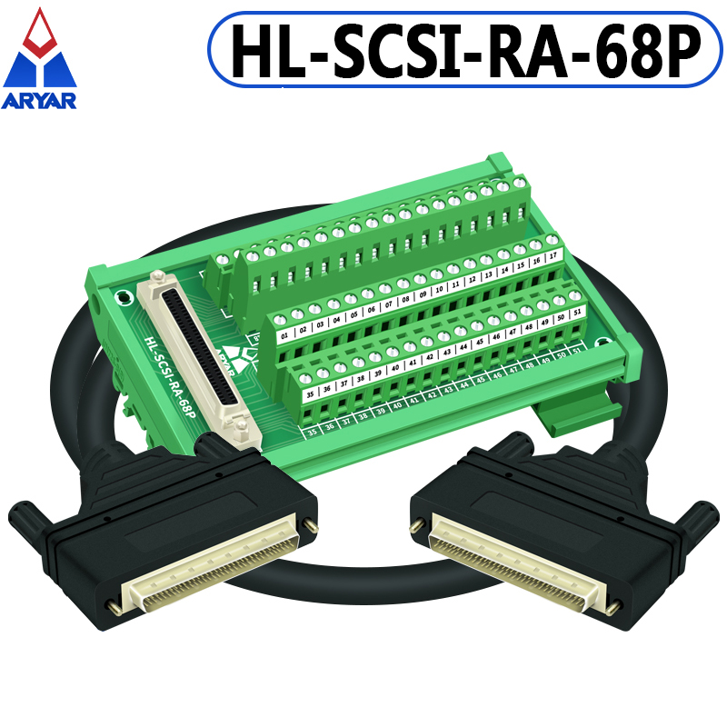 SCSI68 SCSI 68 Pin Block Breakout Terminal PCB Board Adapter