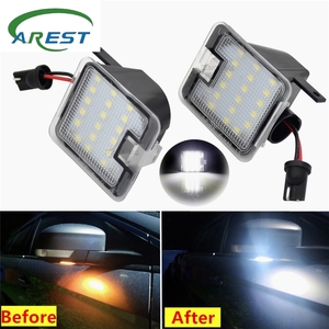 Luz de bienvenida para puerta de coche, luz LED para charco de espejo lateral para Ford <span class=keywords><strong>Focus</strong></span> 3 Kuga 2 S-Max WA6 2 Mondeo 4 5 Grand c-max 2 <span class=keywords><strong>Escape</strong></span> - Product Image 2