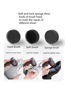 Brosse à Chaussures Électrique – Brosse et Nettoyeur USB avec 3 Têtes de Brosse pour Chaussures et Bottes - Product Image 6