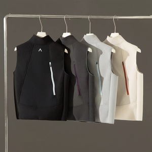 <span class=keywords><strong>Gilet</strong></span> polaire unisexe personnalisé avec logo, coupe-vent, thermique, chaud, col montant, pour activités de plein air, <span class=keywords><strong>gilet</strong></span> fonctionnel de protection corporelle - Product Image 2