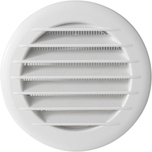 Round Recessed <b>Grille</b> White PP 100 Mm <b>Ventilation</b> Fan Part - Product Image 1