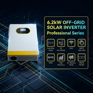 Vente en gros Onduleur solaire hybride à onde sinusoïdale pure 6,2 kW 48V 230V 120A MPPT pour système <span class=keywords><strong>de</strong></span> stockage d'énergie résidentiel (ESS) - Product Image 2