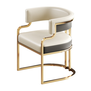 Silla de Comedor Moderna de Lujo Ligero Zxm, Silla para Hogar, Hotel, Mahjong, Recepción, Negociación, Sofá, Salón de Uñas, Taburete, Tocador, Maquillaje - Product Image 1