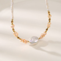 Collier et bracelet délicats en pierre naturelle en forme de bouton de perle, style rétro, pour petite amie, mère, amante, amies