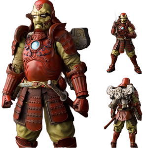 Modelo hecho a mano del famoso héroe Wave Buffett Black Samurai Guard y White Soldier Steel <span class=keywords><strong>Spider</strong></span>-Man hecho de plástico de Takeshin - Product Image 1