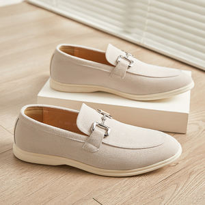 Chaussures décontractées confortables et tendance en daim de luxe pour hommes, avec boucle, grandes tailles, pointure 12 US – Offre Spéciale - Product Image 4