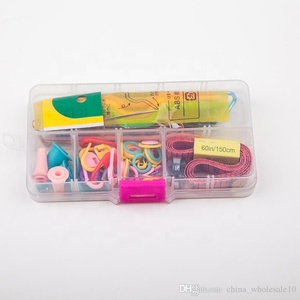 1 Juego de herramientas de tejer ganchos de ganchillo agujas puntadas tijeras alfileres agujas de tejer estuche para manualidades conjunto de ganchillo <span class=keywords><strong>Patchwork</strong></span> - Product Image 2