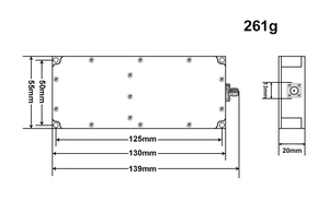 Composant essentiel de signal RF à bande étroite à sortie stable de 50 W, largeur de bande personnalisable pour la recherche en laboratoire et les tests de communication - Product Image 6