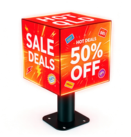 Écran LED Cube TOPvision 360 °   Écran publicitaire LED numérique View Magic Cube à 4, 5 ou 6 faces