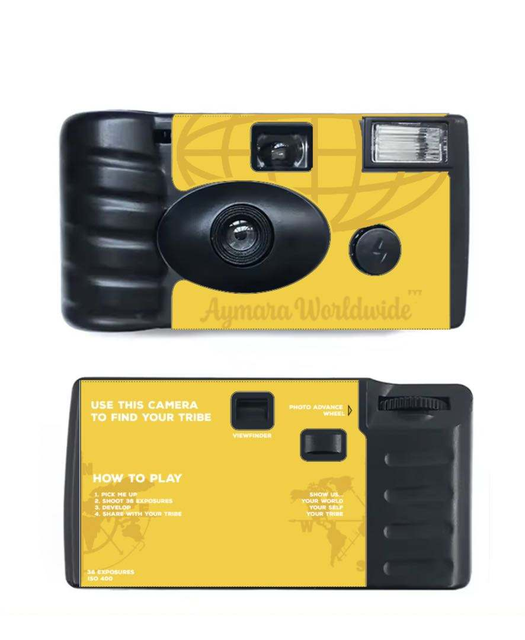 einwegkamera Custom Single Use Disposable Film Camera with Flash 35mm AA Battery Fixed Focus-Vintage Wedding & Party Gift