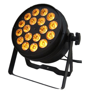 Par Led 18x15W DMX RGBWA 5in1 Slim Led Par 64 DMX512 Intérieur Stage Par Can Light <span class=keywords><strong>Par64</strong></span> - Product Image 1