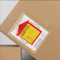 Indicateur d'inclinaison, étiquette anti-inclinaison multi-angles, autocollants en PET imperméables auto-adhésifs de forme octogonale pour le transport logistique