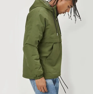 Chất lượng cao giản dị nửa Zip Up trùm đầu anorak không thấm nước Windproof Áo Gió Áo khoác áo khoác cho nam giới - Product Image 4