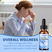 Ausreson OEM Gouttes liquides liposomales de L-Théanine pour la concentration, le calme et la qualité du sommeil, Vente en gros