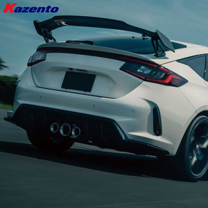 สำหรับ <span class=keywords><strong>Honda</strong></span> <span class=keywords><strong>Civic</strong></span> FE1 22 + (ซีดานเท่านั้น) สไตล์คาร์บอน M ปีกสปอยเลอร์หลังพร้อมขาตั้ง - Product Image 2
